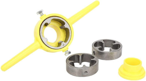 Plastic Pipe Die, PVC Thread Tool Maker NPT Circular Die Set for Durable Thread Plumbing Manual Hand Tool