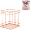 Iron Storage Basket for Makeup Organizer - Small Things Desktop Decor Iron Box Rose Gold
