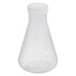 PATIKIL 500ml Plastic Erlenmeyer Flask with Screw Caps, Narrow Mouth Conical Flask, 1 Pack for Laboratory, Clear