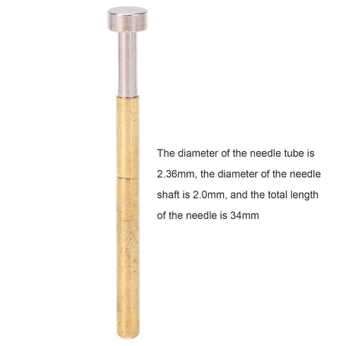100pcs Pogo Pin Flat Head, PCB Testing Spring Test Probe Brass Material 2.36mm Tube Diameter for PCB Testing