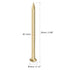uxcell Small Tiny Brass Nails 1.5x25mm for DIY Decorative Pictures, 100pcs Household Accessories