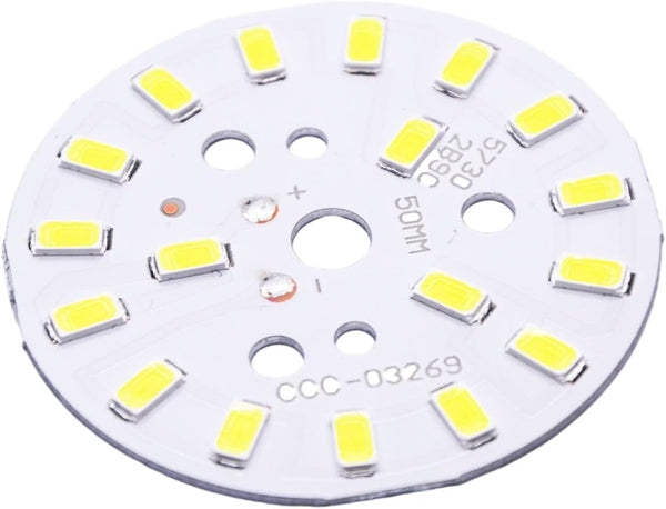 YXQ 5730 LED Chip Bulb Module - 300mA 9W 18 LEDs Circular Pure White Super Bright High Power for Floodlight