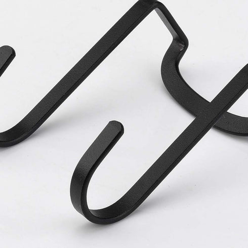 Multi-Use Over Cabinet Hook - 5 Pack Stainless Steel Over Door Double Hook for Drawer, Closet, Kitchen, and Bathroom