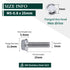 M5-0.8 x 25mm Hex Flange Bolt, DIN6921, 30-Pack, 304 Stainless Steel, Serrated Locking Flange, 1" Thread Length
