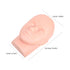 2pcs Lash Extension Mannequin Head Silicone Eyelash Practice Model for Estheticians and Training Salon Spa Equipment