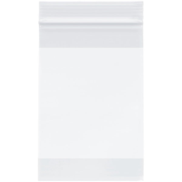 Plymor 4" x 6" Zipper Reclosable Plastic Bags, 2 Mil, Pack of 100