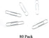 HAHIYO Large Paper Clips, 2 inches Length Silver Vinyl Coated Paperclips, Sturdy for Bookmark Organizing Home Office 80