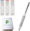 KURU TOGA Advance Upgrade Model, 0.5mm White Body with HB/B/2B Refills, Sticky Notes Value Set