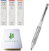 KURU TOGA Advance Upgrade Model, 0.5mm White Body with HB/B/2B Refills, Sticky Notes Value Set