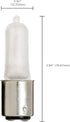 S1982 120V 50-Watt T4 Bulb, Satco DC Bayonet Base Light Halogen Frosted