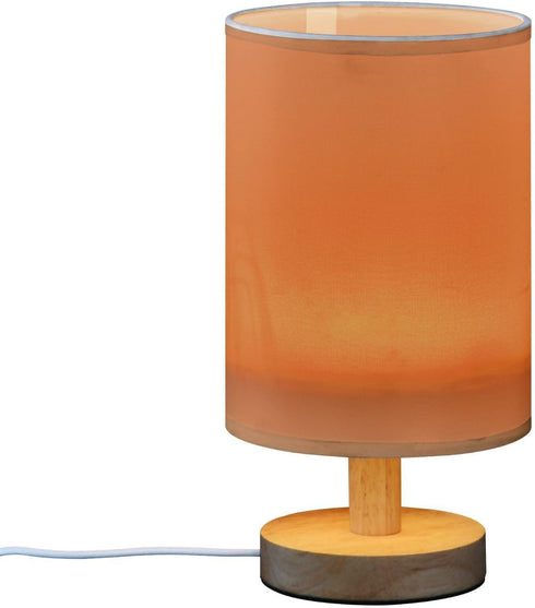 Dalzium Bedroom Lamp Burnt Orange Bedside Table Lamp with USB Port Desk Light LED Night Light for Nightstand