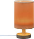 Dalzium Bedroom Lamp Burnt Orange Bedside Table Lamp with USB Port Desk Light LED Night Light for Nightstand