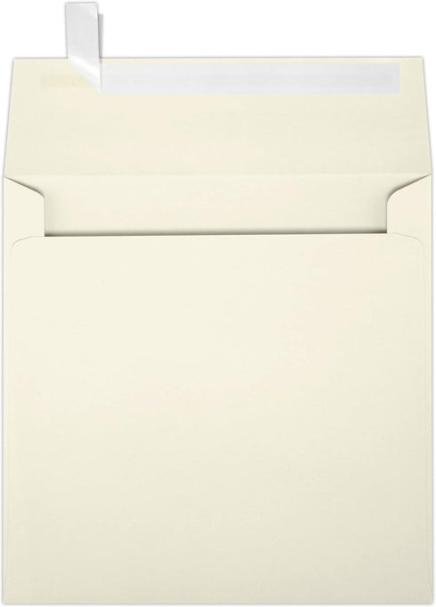 LUXPaper Square Invitation Envelopes | 6" x 6" | Peel & Press | 70lb. Text | Natural | 50 Qty
