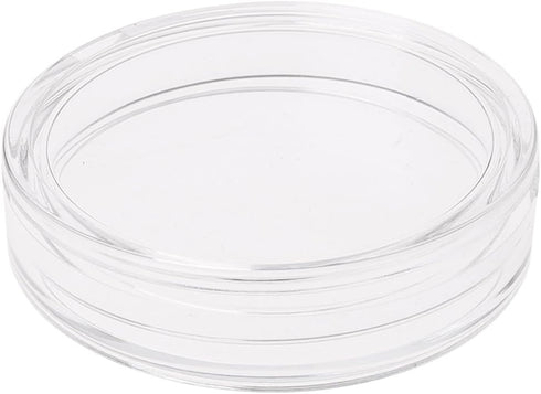 Hisocute Round Acrylic Coin Storage Box 38.6mm Clear Container Organizer For Home Bedroom