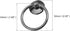 Ring Pull Handle (52mm/2.05") 1Pcs, Iron Hardware Drop Ring Pulls Knobs Handle with Screw - for Home Box Cabinet Drawer, Black by METALLIXITY
