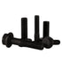 M6 x 35mm Flanged Hex Head Bolts, Alloy Steel 10.9 Class, Black Oxide Finish, Partially Threaded, 20 PCS