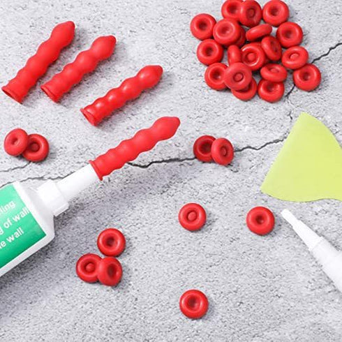 25 Pcs Red Caulk Saving Cap, Caulking Tube Cover, Caulk Sealer Save Cap for Sealing and Preserving