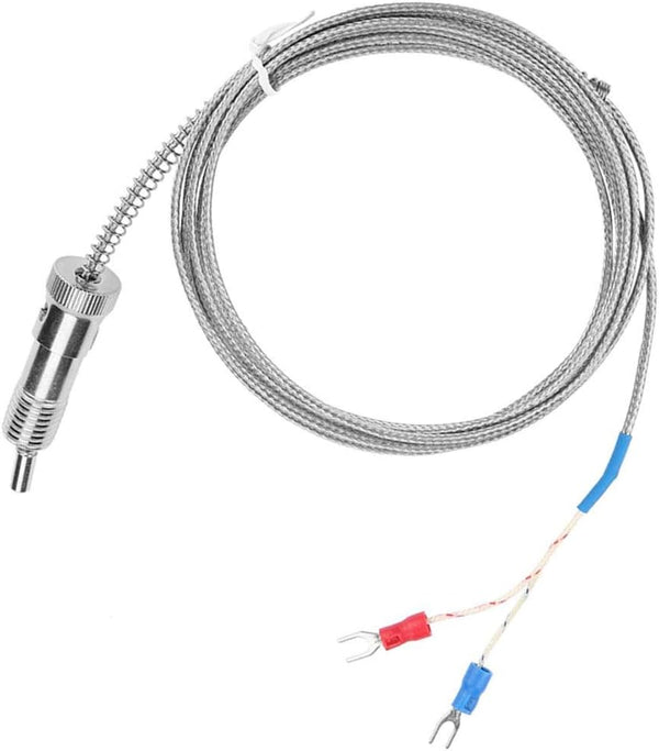 K Type Thermocouple, Bayonet Compression Spring Temperature Sensor Probe 0-400°C (Optional) (5 m)