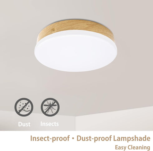Elekeed 2-Pack 16W, 6.1inch 5000K 30000h LED Flush Mount Ceiling Light Fixture Modern Round Small Ceiling Light