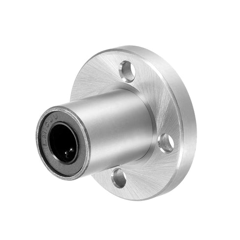 uxcell LM10UU Round Flange Linear Ball Bearings, 10mm Bore Dia, 19mm OD, 29mm Length, 2pcs