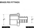 FQNB1010-OM 1 Inch x 1 Inch No Lead Adapters, Brass Construction Compatible w/PEX Piping, Easy to Install, 1 x 1