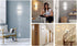 GOODATE 3000K-6500K 10%-100% 12W 6FT 1 Pack Plug in Wall Sconces with Stepless Adjustable Colors and Brightness