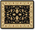 Vintage Oriental Persian Floral Mouse Pad, Custom Retro Classic Flowers Design Black Beige Mouse Pads