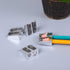 Czhotg 4Pcs 2-Hole Makeup Pencil Sharpen, Manual Double Hole Pencil Sharpener Metal Pencil Sharpeners for Colored