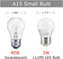 BPC4503 A15 LED Bulb, 3W, 3000K Warm White, A15/G45 Small Bulbs, E26 Base, NOT Dimmable (4 Count)