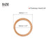 22mmx28mmx1mm Flat Copper Sealing Washers - 20Pack for Industrial Machinery M22 Screws, Copper Flat Ring Gaskets.