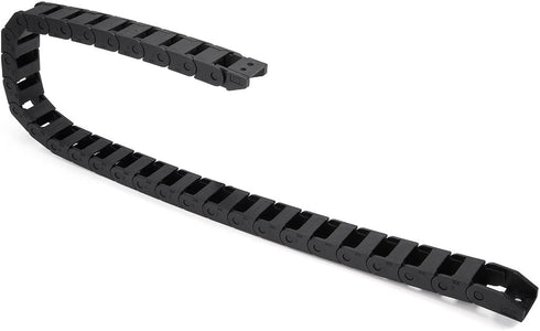 uxcell R18 10mm x 15mm Black Plastic Cable Wire Carrier Drag Chain, 1M Length for CNC
