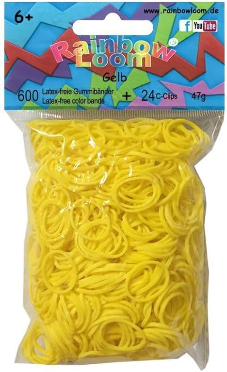 Rainbow Loom Jelly Bands - Yellow