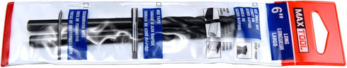 MAXTOOL 1/4"x6" 2pcs Identical Aircraft Extension Drills HSS M2 Extra Long Deep Twist Drill Bits