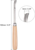 uxcell Wood Chisels Carving Knife, 10mm Chrome Plated 45# Carbon Steel Curved Half-round Tip Woodworking Hand Tool Graver 165mm (6.5-Inch) Length