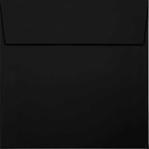 LUXPaper Square Invitation Envelopes | Peel & Press | 6 1/4" x 6 1/4" | Black Linen | 80lb. Text | 50 Qty by Envelopes.com