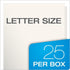 Oxford Laminated Twin-Pocket Folders, Letter Size, White, Holds 100 Sheets, Box of 25