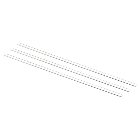 MECCANIXITY 3.3 Borosilicate Glass Stick, 9.84" Length, 5mm Dia Stir Rod Mixing Tools for Lab Kitchen (3Pcs)