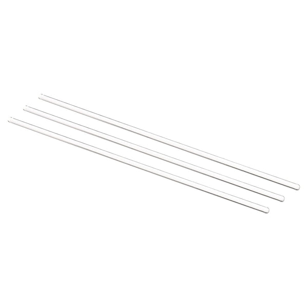 MECCANIXITY 3.3 Borosilicate Glass Stick, 9.84" Length, 5mm Dia Stir Rod Mixing Tools for Lab Kitchen (3Pcs)