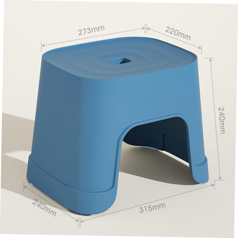 Cabilock Non-Slip Plastic Stool - Blue Seat for Boys and Girls