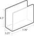 Azar Displays Medium Standing File Holder/Sorter Desk Organizer, 4-Pack, Clear, 255082