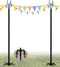 10FT String Light Pole Stand, Outdoor String Lights Hanging, Use for Backyard,