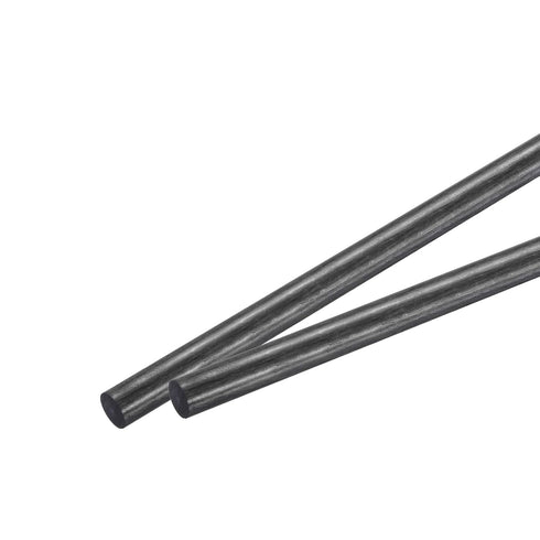 MECCANIXITY 2 Pack Carbon Fiber Rod, 10mm x 150mm, for RC Plane DIY Tool, Quadcopter Arm