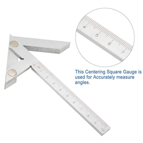 Center Measuring Tool - Center Finder Line Gauge for Woodworking, Centering Gauge Tool 100 * 70mm