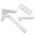 Center Measuring Tool - Center Finder Line Gauge for Woodworking, Centering Gauge Tool 100 * 70mm