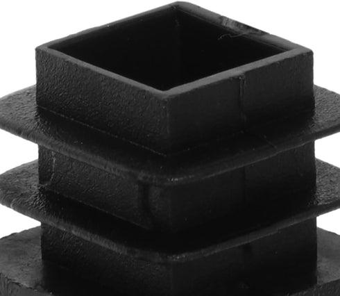 HAKIDZEL 30 15x15mm Pcs Black Square Plastic Furniture Leg Plugs Thickened Tube End Caps Floor Protectors for Square
