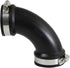 Supply Giant 6I74 Flexible Elbow Coupling - 1 1/2", Black, with Stainless Steel Clamps