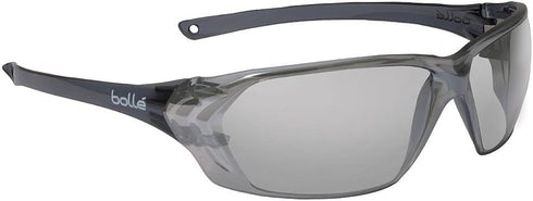 Bolle Safety 253-PR-40059 Prism Safety Eyewear with Shiny Black Rimless Frame and Silver Mirror Anti-Scratch/Anti-Fog Lens