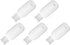Aicosineg 5Pcs 4.06oz Plastic Lab Chemical Reagent Bottles, 120ml Small Mouth Round Storage Containers with White Cap