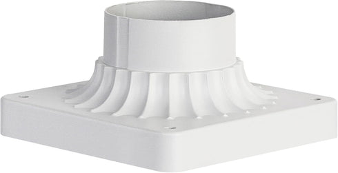 Cast Aluminum Pier Mount Base, 3" Diameter Pier Mount Adapter for Outdoor