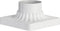 Cast Aluminum Pier Mount Base, 3" Diameter Pier Mount Adapter for Outdoor